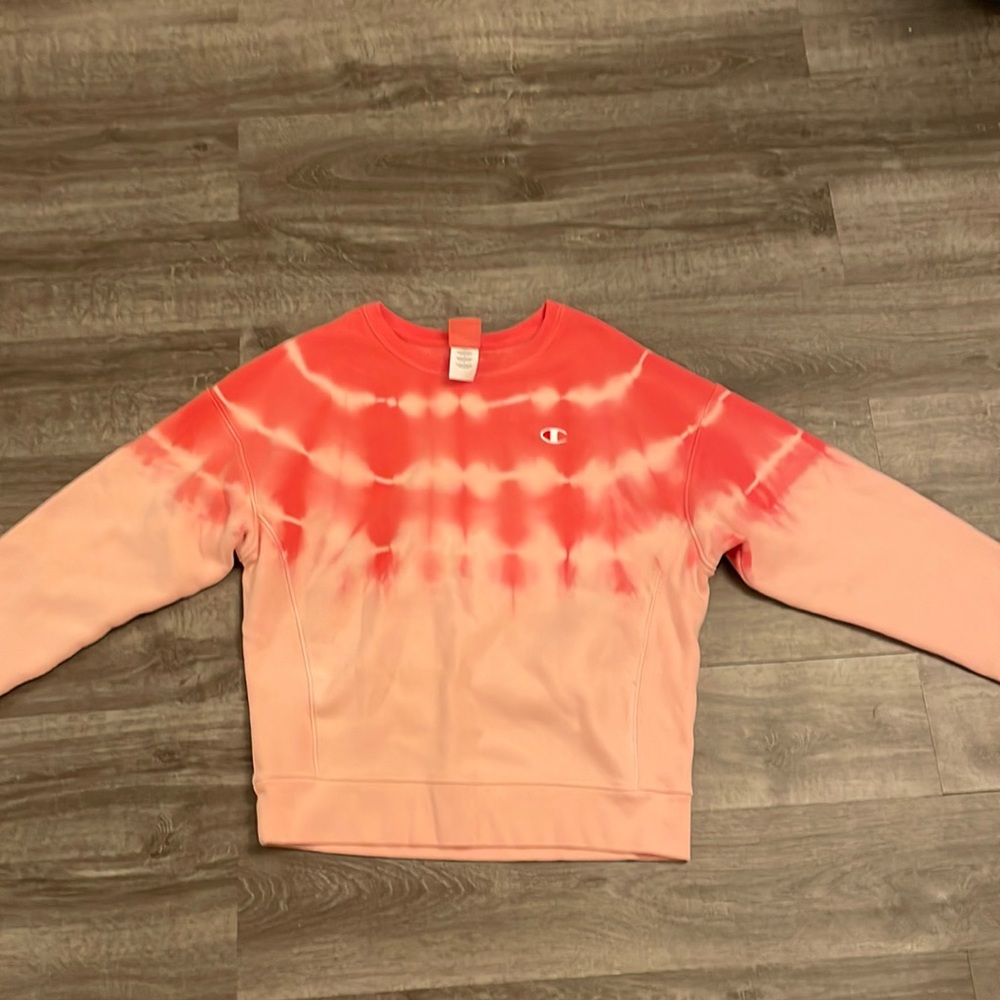 Champion tie dye crew neck